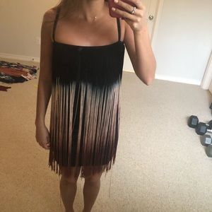 Zara Bodycon with Fringe Overlay
